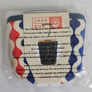 Sok It Javasok Cold Beverage Sleeve Size Small (16-20 oz) Retro Wave Pattern New